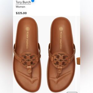 Tory Burch Miller Cloud Thong Sandal 7.5 Miele